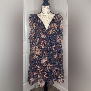 Madewell Navy Paisley Dress